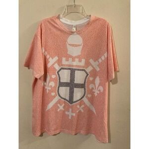 Men’s Litographs T‎ Shirt Orange Graphic Canterbury Tales Size XL